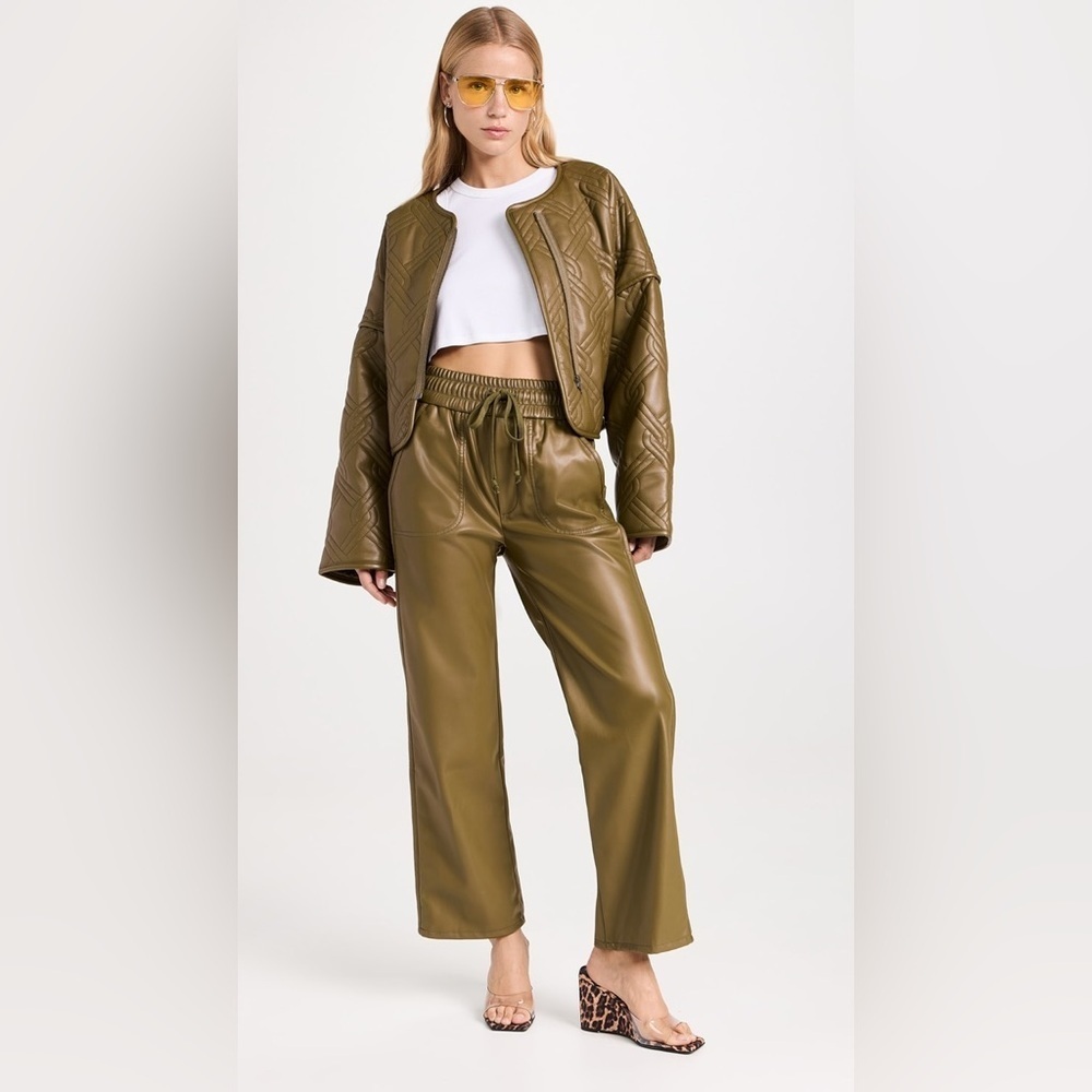 MOTHER The rambler lounger ankle fir green pants small B523